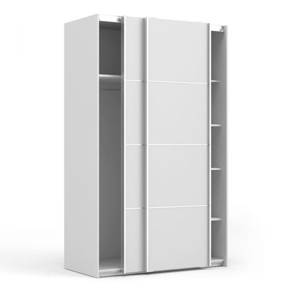 ADA - 120cm Sliding Door Wardrobe Black on black