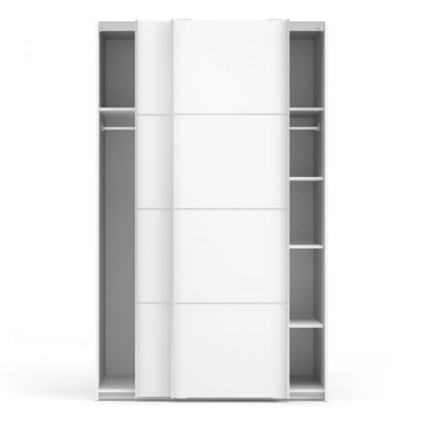 ADA - 120cm Sliding Door Wardrobe Black on black