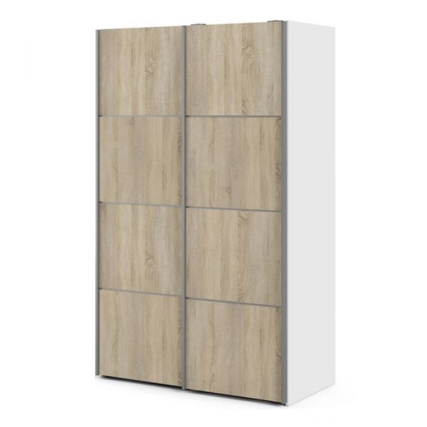 ADA - 120cm Sliding Door Wardrobe Black on black