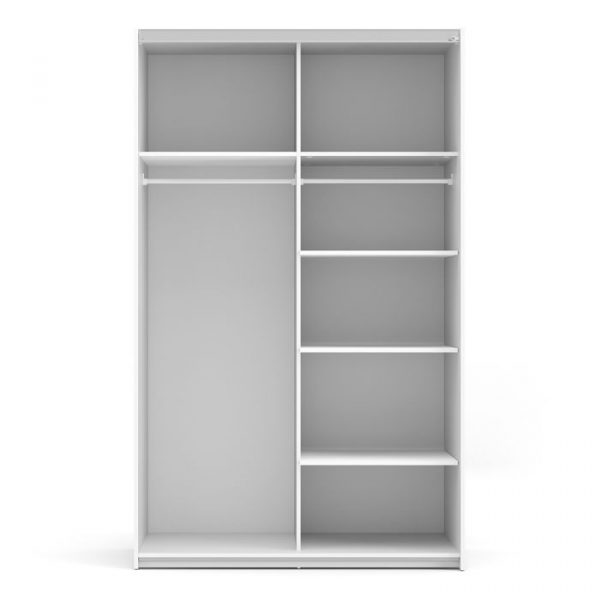 ADA - 120cm Sliding Door Wardrobe Black on black