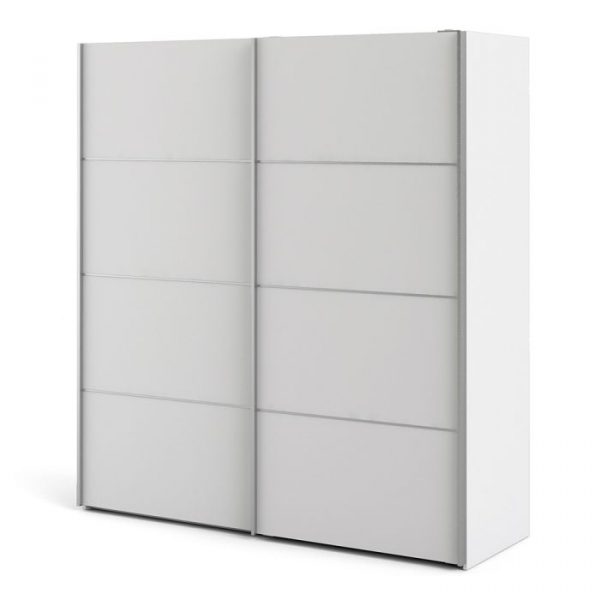 ADA - 180cm Sliding Door Wardrobe White