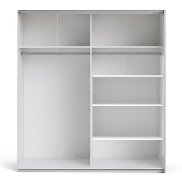 ADA - 180cm Sliding Door Wardrobe White