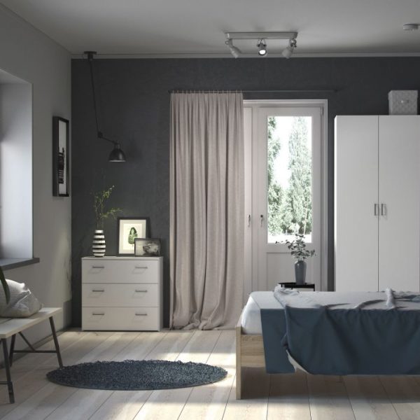 Space Budget - Complete Bedroom set in White