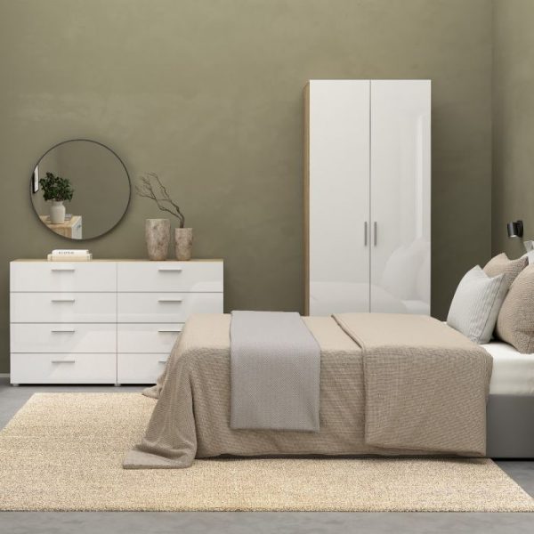Pepi - Complete Bedroom set in Oak/White
