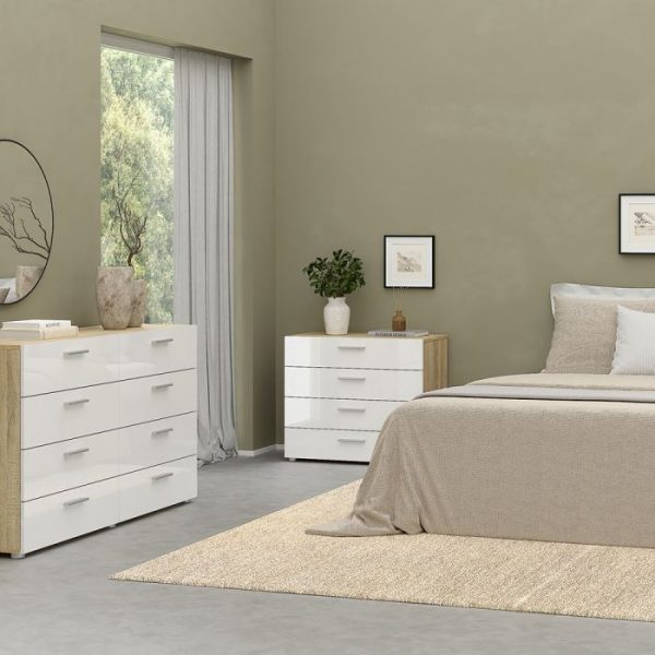 Pepi - Complete Bedroom set in Oak/White