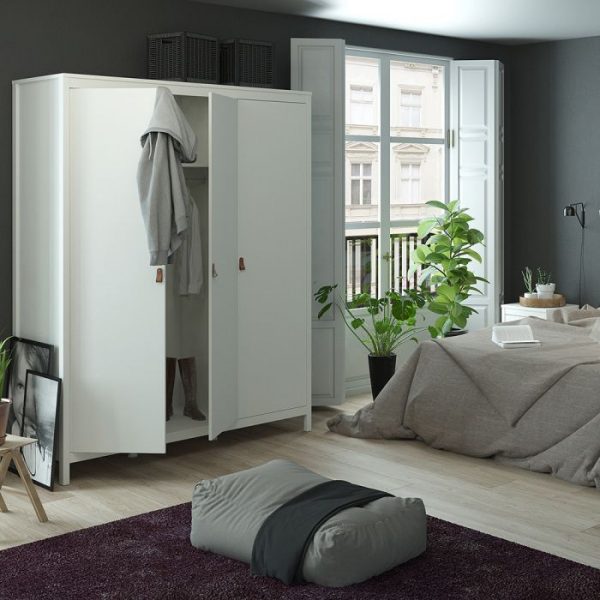 Bassa - Complete Bedroom set (3 door) in White
