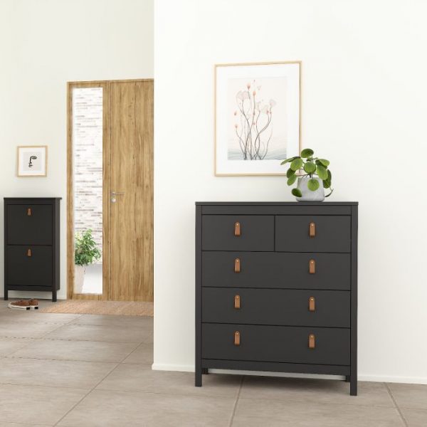 Bassa - Complete Bedroom set (3 door) in Black