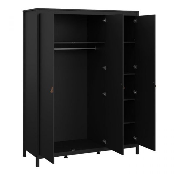 Bassa - Complete Bedroom set (3 door) in Black