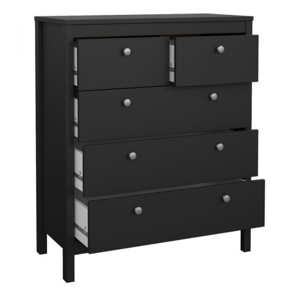Madrid - Complete Bedroom set (3dr) in Black