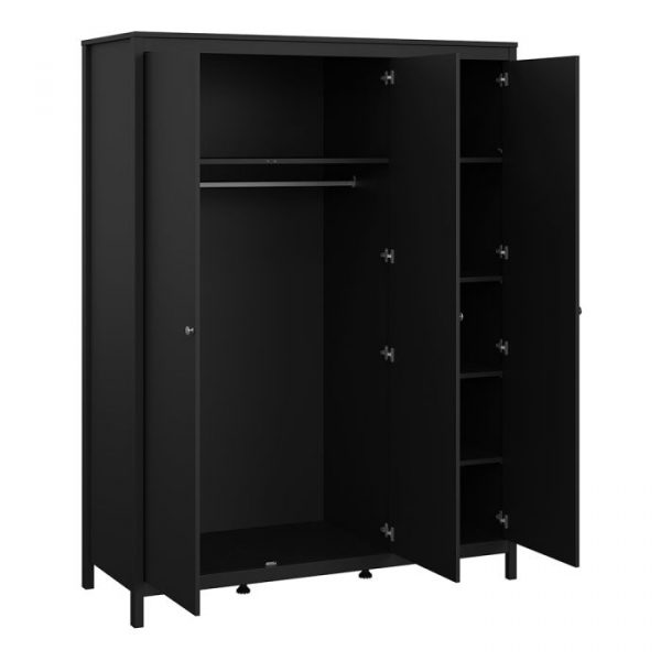 Madrid - Complete Bedroom set (3dr) in Black